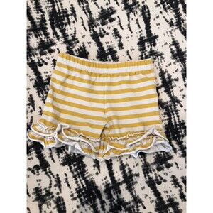 Eleanor Rose Vintage OG Yellow Striped Shorties Size 2